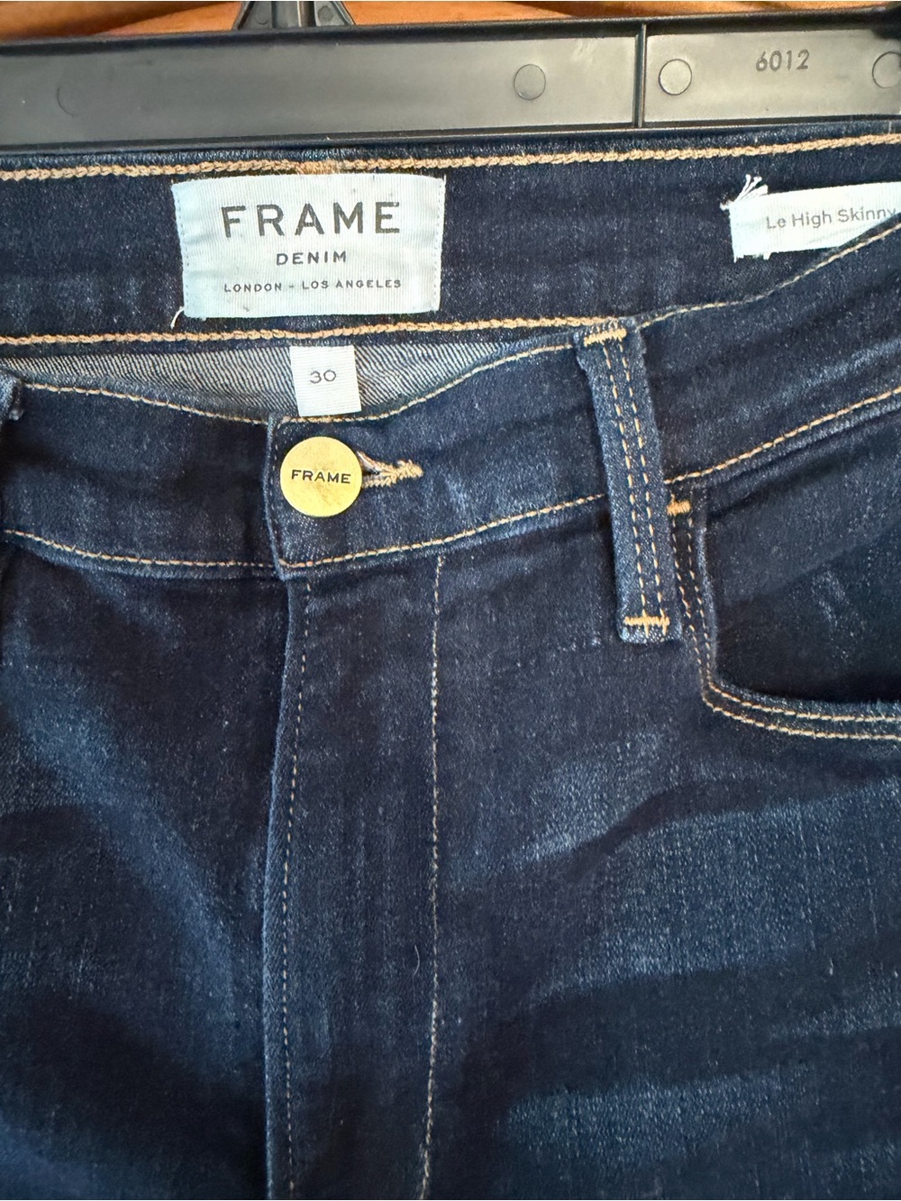 Frame Denim Dark Blue Le High-Skinny Crop Jeans Size 30